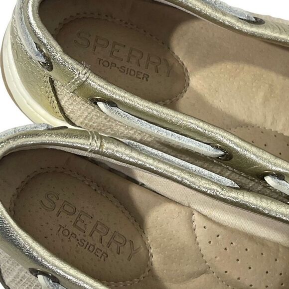 Sperry Top-Sider Women's Casual Deck Slip-on Loafers Shoe Size 5.5 gold - Picture 12 of 16